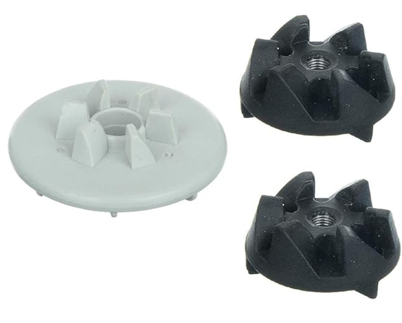 Motor & Jar Coupler Gear Set for "PANASONIC/NATIONAL PANASONIC" Mixer Grinders | Mixer Grinder Replacement Parts | Black, Grey (1Motor Coupler+ 2Jar Couplers)-1