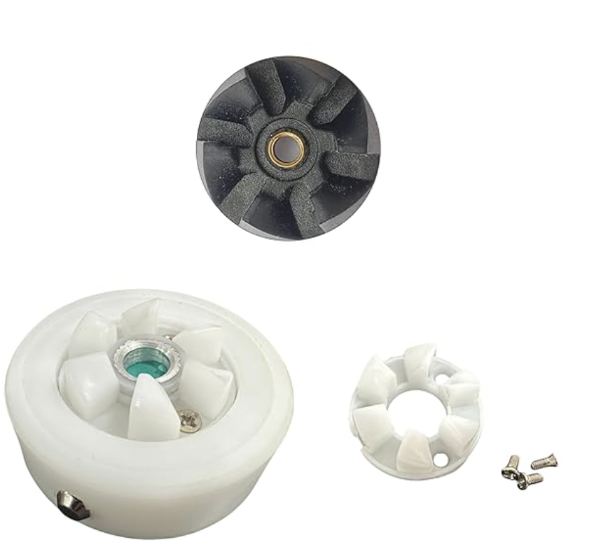 3-in-1 Spare Parts Combo for Sujata Mixer Grinders – Includes Motor Coupler, Jar Coupler & Gear with 3 Screws – Compatible with Sujata 900W Models