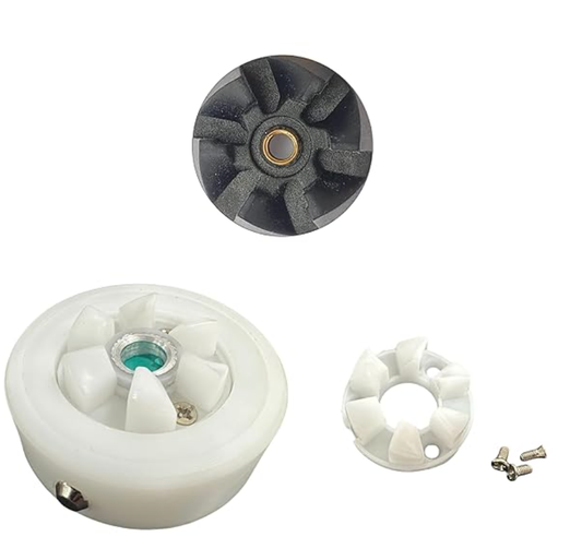 3-in-1 Spare Parts Combo for Sujata Mixer Grinders – Includes Motor Coupler, Jar Coupler & Gear with 3 Screws – Compatible with Sujata 900W Models