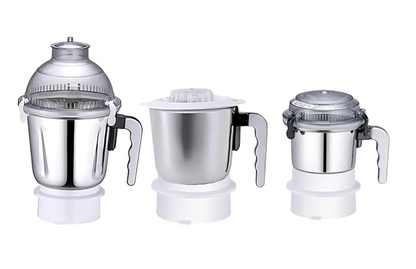 Sujata Mixer Grinder Compatible Combo Jars - 1500ML Dome Jar + 1000ML Medium Jar + 400ML Chutney Jar