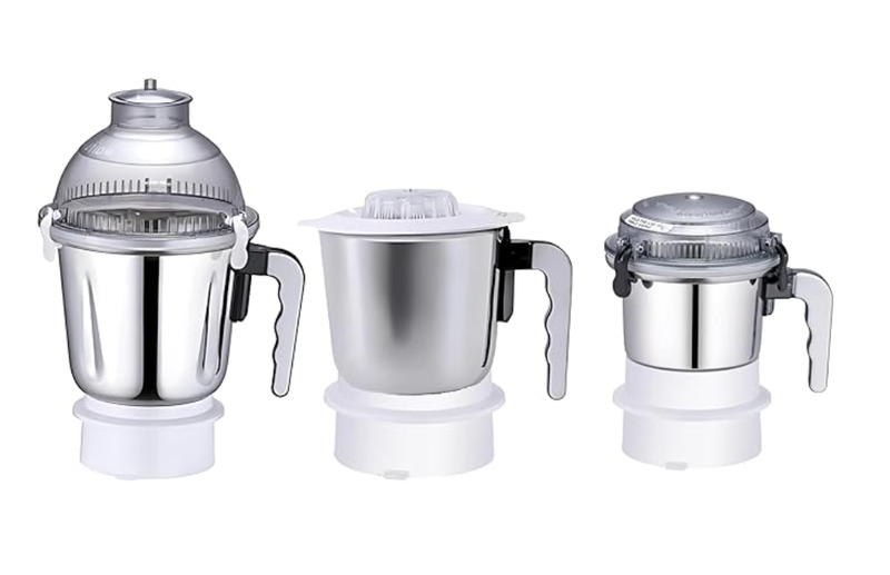Sujata Mixer Grinder Compatible Combo Jars - 1500ML Dome Jar + 1000ML Medium Jar + 400ML Chutney Jar-1