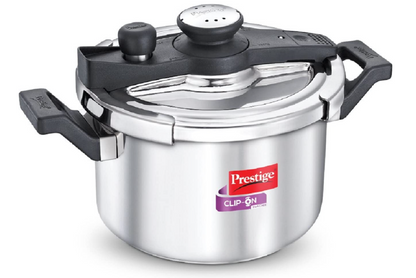 Prestige Svachh Clip on 5 L Outer Lid Induction Bottom Pressure Cooker (Stainless Steel)