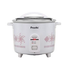 Preethi Rangoli Rice Cooker, ( White, 1.8 Liter )-1
