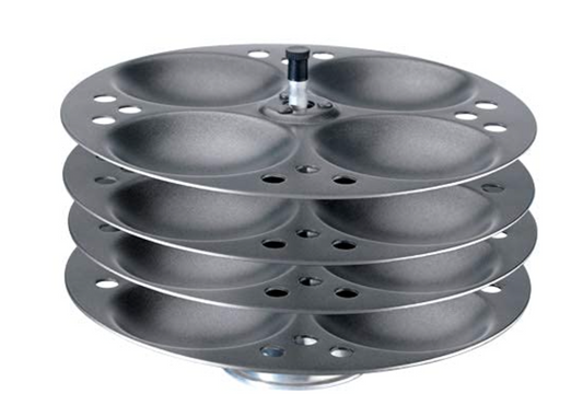 Premier Non-stick Idli Stand, 4 Plates, Easy-to-clean Cooking Plate For Perfectly Steamed Idlis, Durable And Vibrant Design