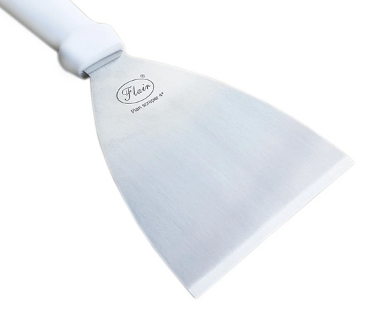 Heavy Stainless Steel Plan Scraper for Mixing Cutting Ice Cream, Cake, Chocolate, Dough - 1 Pcs