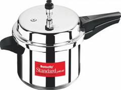 Butterfly STANDARD PLUS 7.5 L Outer Lid Induction Bottom Pressure Cooker  (Aluminium)-1