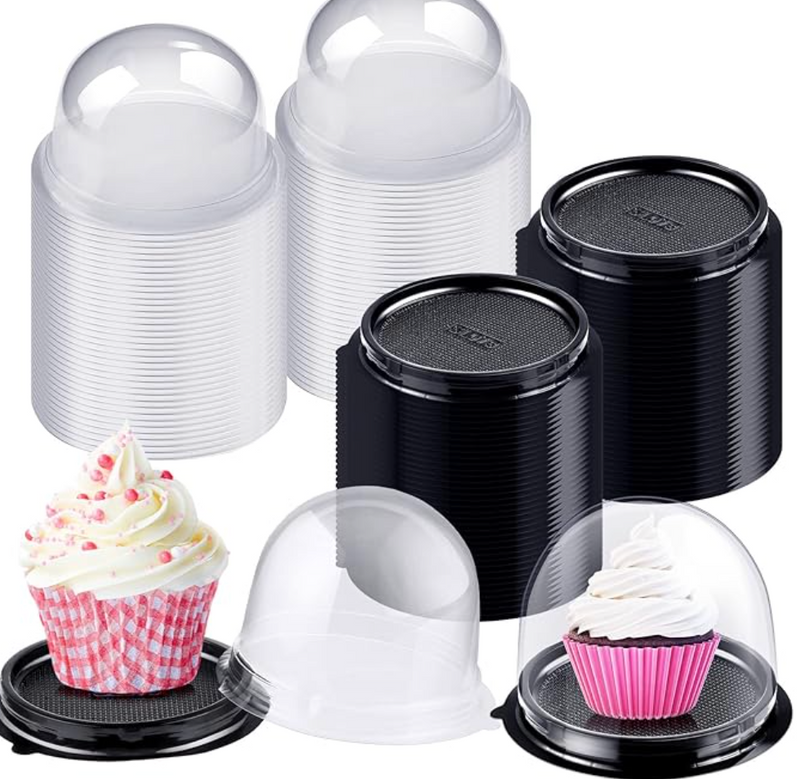 PVC Round Dome Pastry box | Moon Cake Box | Dessert Package-1