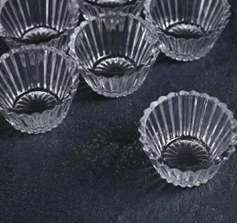 Glass Bowls - Small Bowls Perfect for Prep, Dips, Nuts, or Candy - Meal Prep Bowls or Dessert Bowls, Set of 6-2