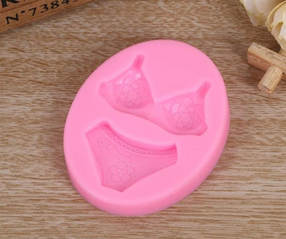 Silicone Fondant Mold Chocolate Candy Gumpaste Sugarcraft Cake Decorating Tools Paper Clay Mold (Beach Bikini)