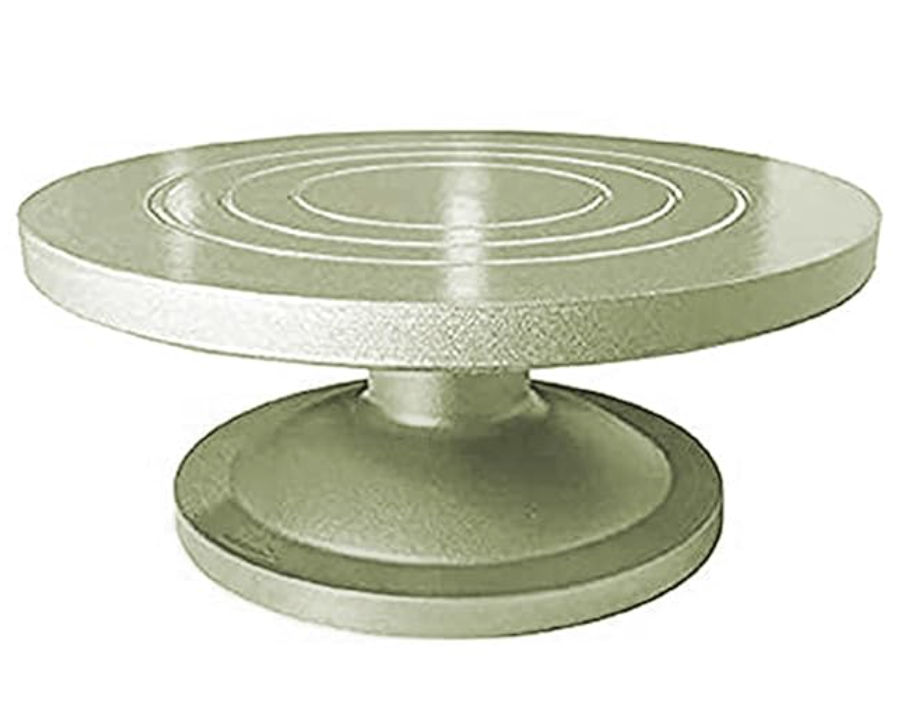 Decor Equip Smooth Rotating Fiber Cake Stand Cake Decorating Turntable - 1 Pieces