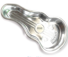 Prime Bakers and Moulders Guitar Shape Baking Aluminium Cake Mould for Oven-1