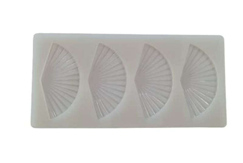 Royals Silicone Garnishing Moulds (Fan)| Fan Garnish Sheet | Fan Garnishing Mould| Fan Mould | Cake Garnishing Mould| Cake Decoration| Fondant Mould |-1
