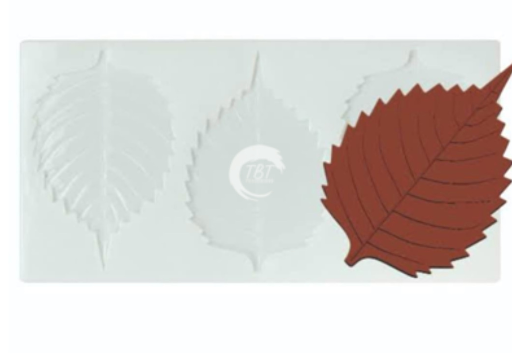 3 Cavity Leaf Silicone Chocolate Mold