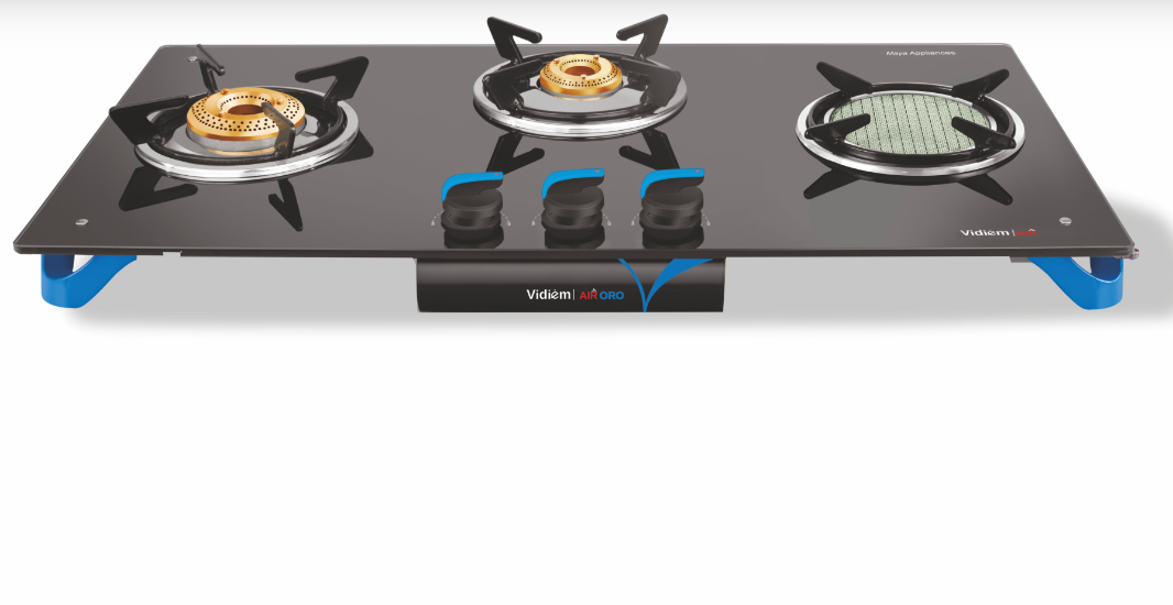 AIR ORO 3B Gas Stove - With Active Ceramic Burner VIDIEM