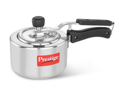 Prestige Svachh, 10738, 1.5 L, Straight Wall Aluminium Inner Lid Pressure Cooker, With Deep Lid For Spillage Control - Silver, 1.5 Liter-1