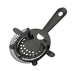 Velan Store Stainless Steel Black Cocktail Strainer for Bartending/Bar Strainer-1