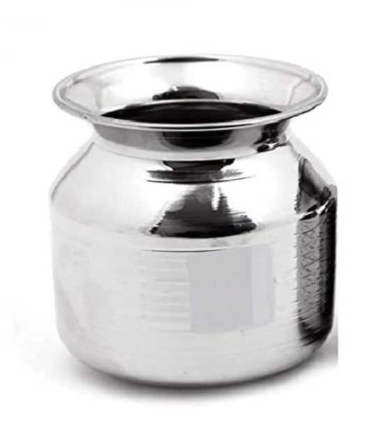 Velan Store Stainless Steel Heavy Lota/Kalash/Dudh Kundi Milk Pot- 1200 ml