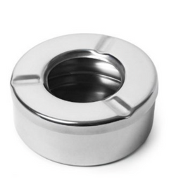 Velan Store Stainless Steel Set of 12 Lid Ash Tray-1