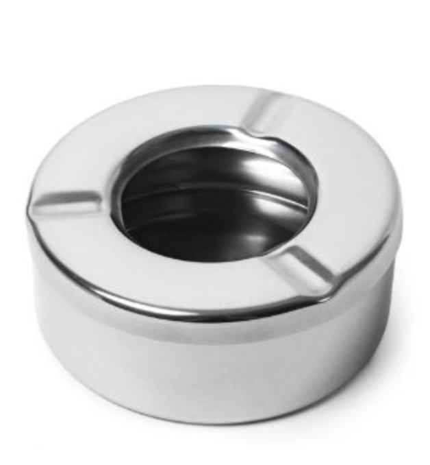 Velan Store Stainless Steel Set of 12 Lid Ash Tray-1