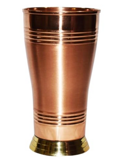 Pure Copper Tumbler Glass – Rasika Design | Ayurvedic Drinkware for Daily Wellness-1
