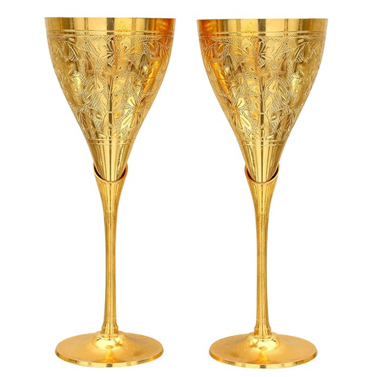 Handcrafted Brass Wine Glass – Luxury Antique Drinkware for Timeless Elegance