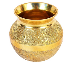 Elegant Brass Lota Kalash for Pooja & Rituals | Traditional Handcrafted Design | VelanStore.com-1