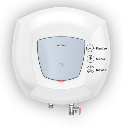 HAVELLS Greta Prime  5 Star Vertical Storage Geyser with Whirlflow Technology (White & Blue)