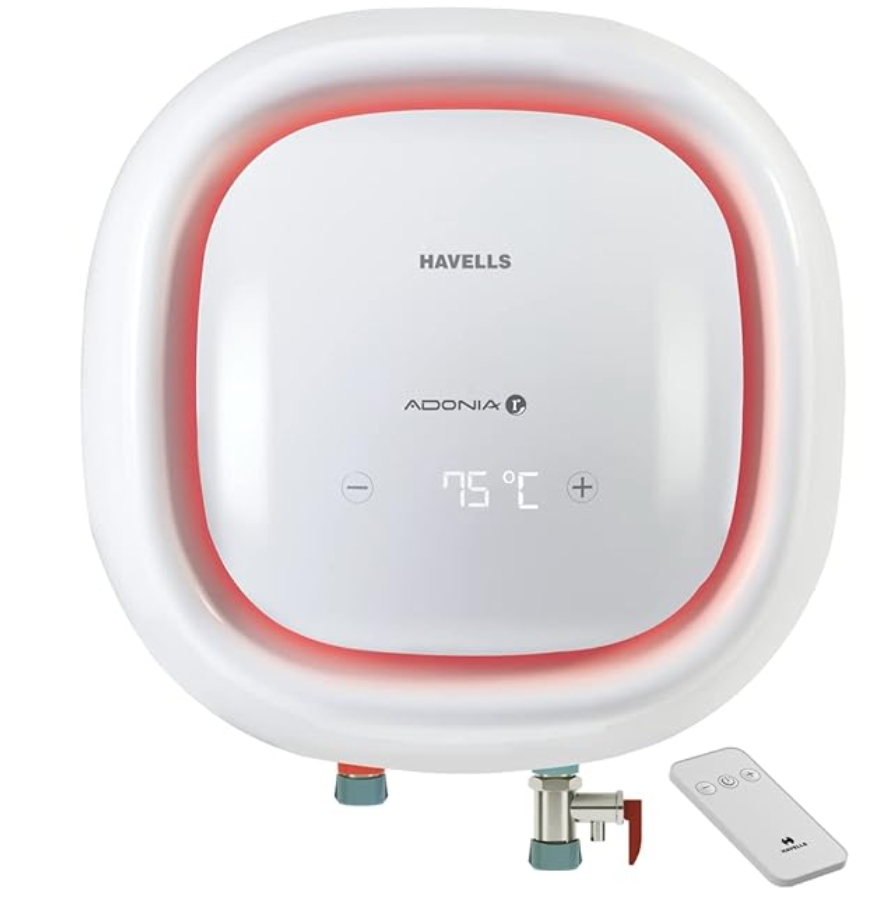 HAVELLS Adonia R 15 Litre 5 Star Vertical Storage Geyser with Whirl Flow Technology (White)