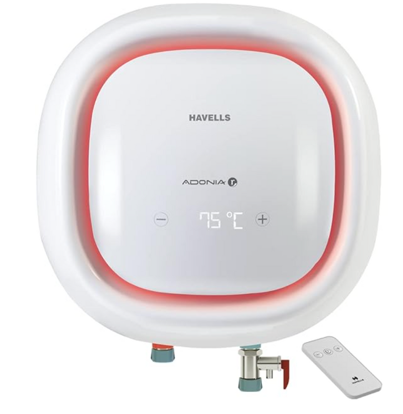 HAVELLS Adonia R 15 Litre 5 Star Vertical Storage Geyser with Whirl Flow Technology (White)-1