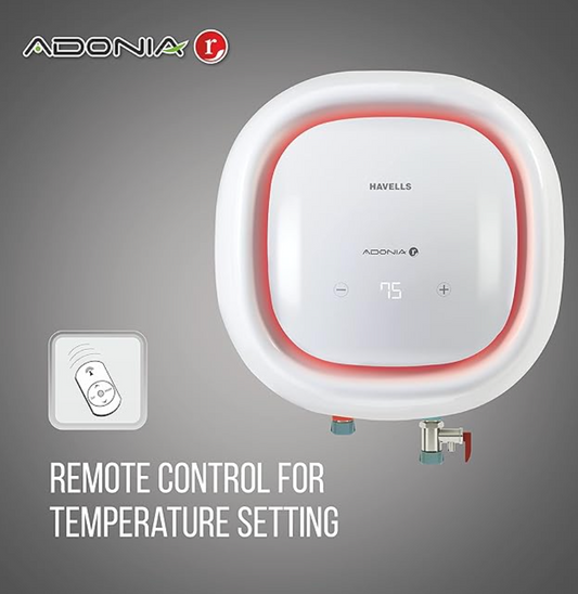 HAVELLS Adonia R 15 Litre 5 Star Vertical Storage Geyser with Whirl Flow Technology (White)