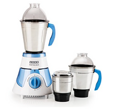 Usha Imprezza Mixer Grinder (3563) with 3 Jars 600-Watt (White/Blue)-1