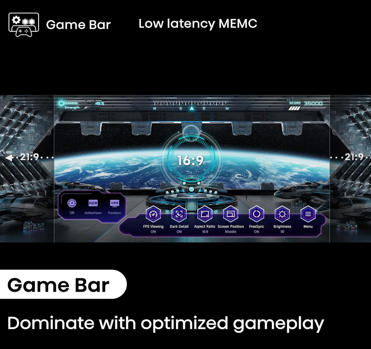 ஹைசென்ஸ் 164 செமீ (65 அங்குலம்) U6N PRO தொடர் 4K அல்ட்ரா HD ஸ்மார்ட் QLED மினி LED டிவி 65U6N PRO (கருப்பு)