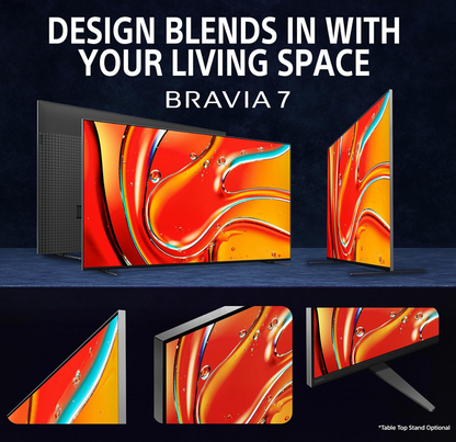 Sony 189 cm (75 inches) BRAVIA 7 4K Ultra HD AI Smart Mini LED Google TV K-75XR70 (Black)