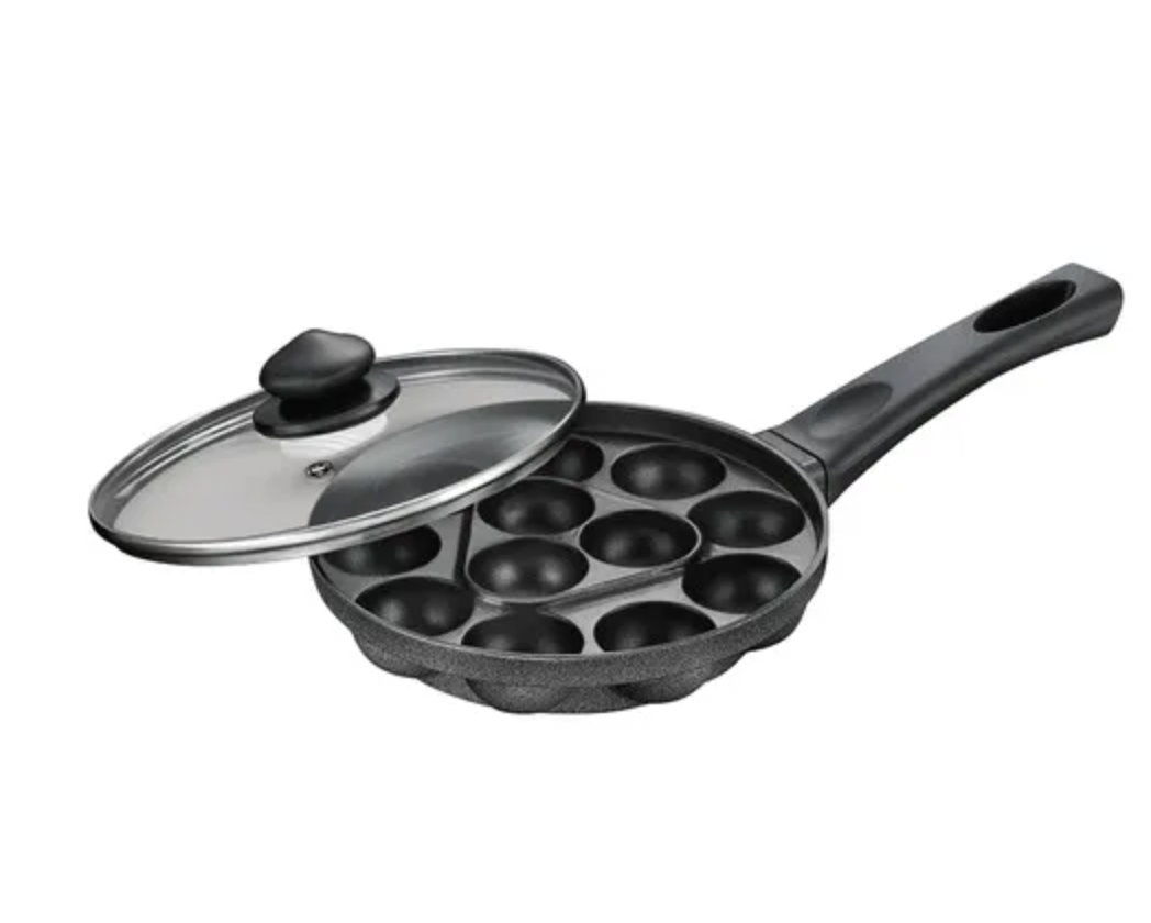 Prestige Omega Select Plus Paniyarakkal with Lid (Aluminium, Non-stick)