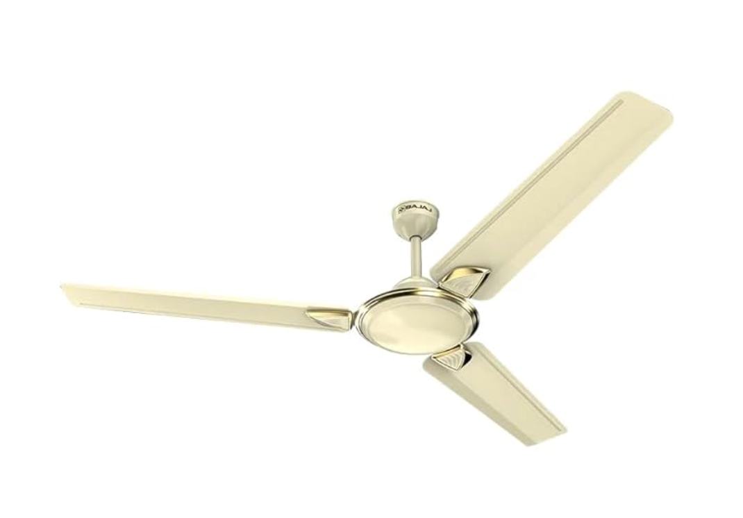 Bajaj Durato Deco 1200 mm (48") 3 Blade Ceiling Fans for Home | BEE 1 Star Rated Energy Efficient Ceiling Fan | |High Air Delivery | 3-Yr Warranty by Bajaj | Bianco