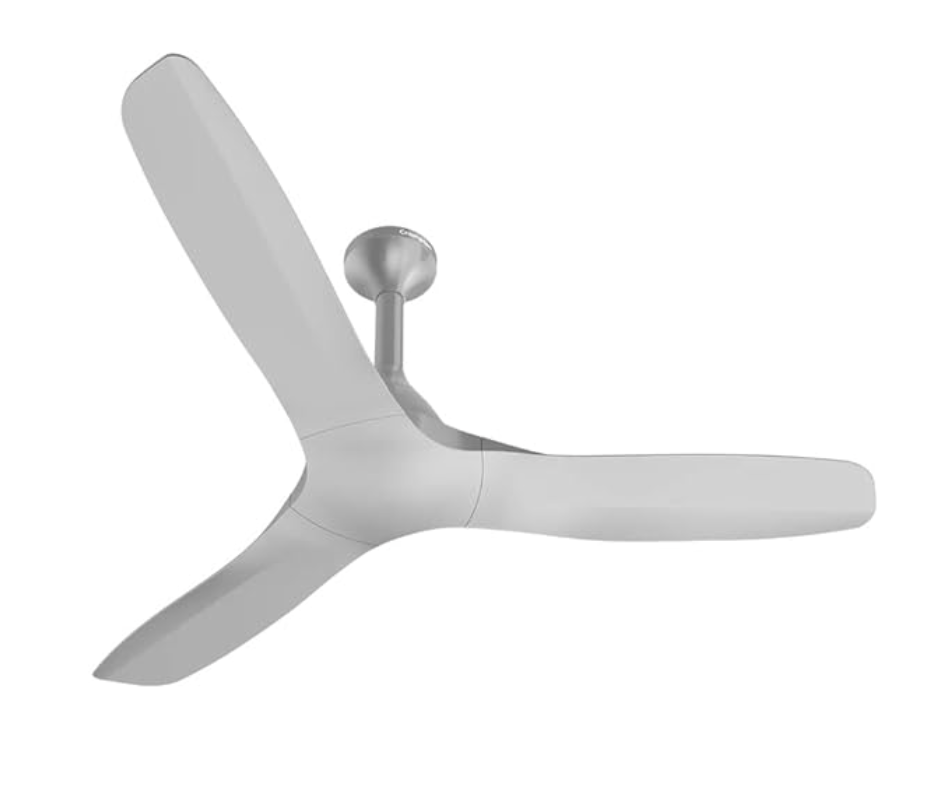 Crompton Silent Pro Fluido Wave 1 Star 1200 mm 3 Blade Ceiling Fan (2X Silent Operation | Fog Grey | Pack of 1)