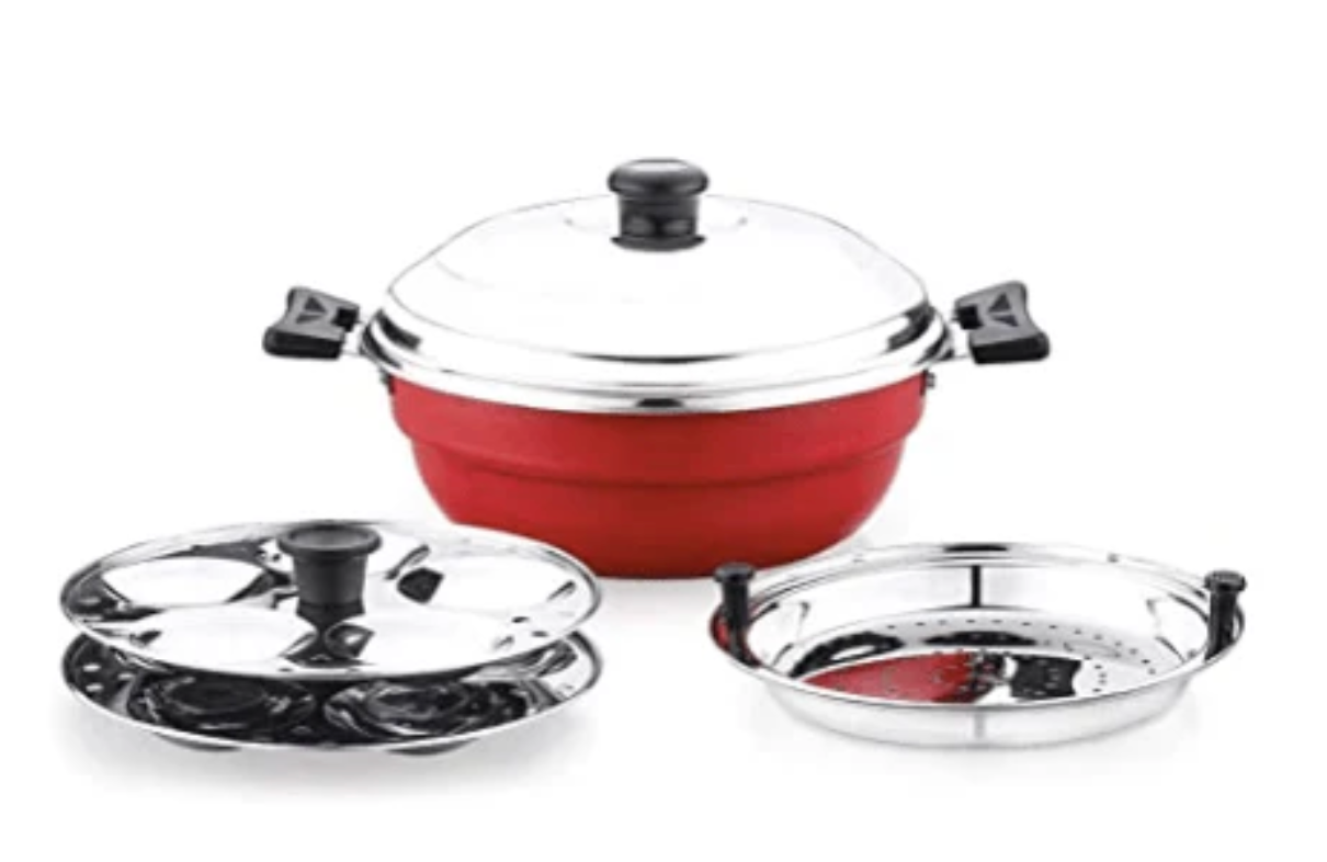 Rasam & Sambar Cooking Combo - Pressure Cooker, Clay Handi & Multi Kadai Bundle-2