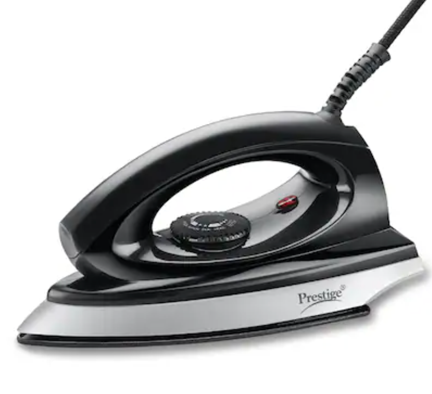 प्रेस्टीज मैजिक स्पार्क 750 वाट ड्राई आयरन (काला, सिल्वर)