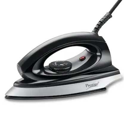 प्रेस्टीज मैजिक स्पार्क 750 वाट ड्राई आयरन (काला, सिल्वर)