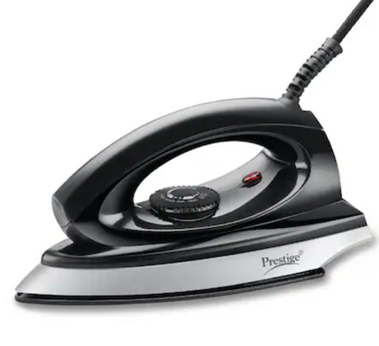 प्रेस्टीज मैजिक स्पार्क 750 वाट ड्राई आयरन (काला, सिल्वर)