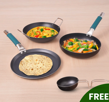 Iron & Brass Combo - Traditional Metal Utensils Bundle