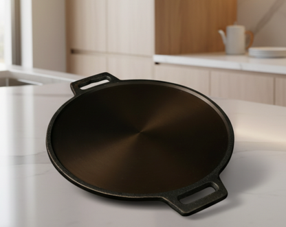 SUPER SMOOTH Cast Iron DOSA Tawa (LARGE PAPER ROAST)