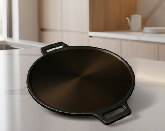 SUPER SMOOTH Cast Iron DOSA Tawa (LARGE PAPER ROAST)
