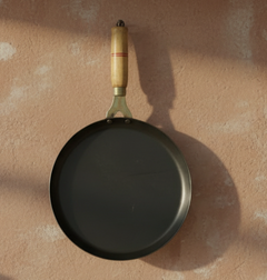 Pure Iron Dosa Tawa (10 Inches) + Free Wooden Flip-1