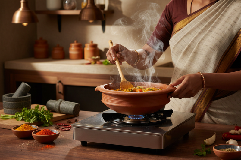 Red Clay Cooking Pot (LARGE)-3