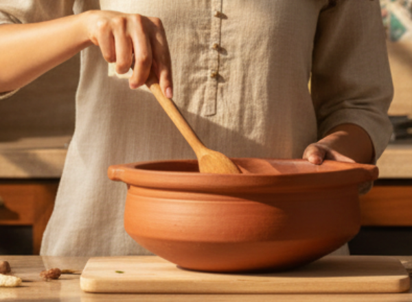 Red Clay Curry Pot (LARGE)-3