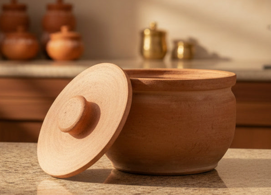 Soap Stone Traditional Curd Setter/ Storage Container Extra Large  (1000ml - 1200ml)