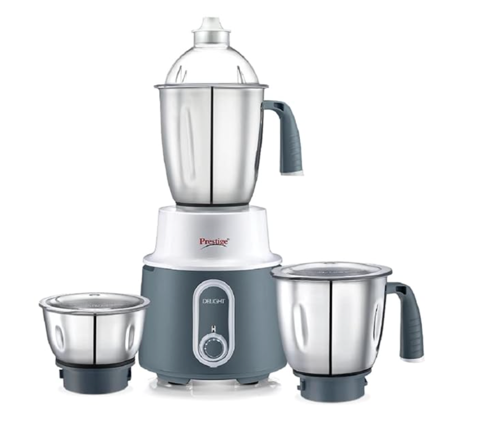 Prestige Delight Mixer Grinder 750 W (With 3 Stainless Steel Jars)