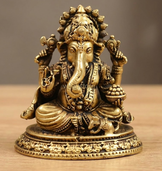 Brass Lord Ganesh idol