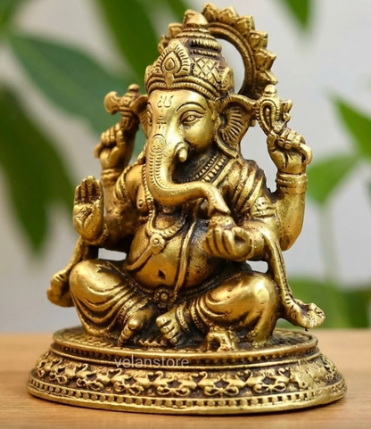 Brass Lord Ganesh idol
